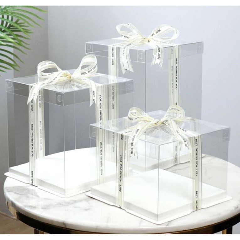 Hộp mica cao cấp đựng bánh sinh nhât