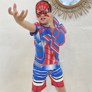 Bộ quần áo siêu nhân người nhện Spiderman cho bé trai B157 tặng kèm mặt nạ và khiên