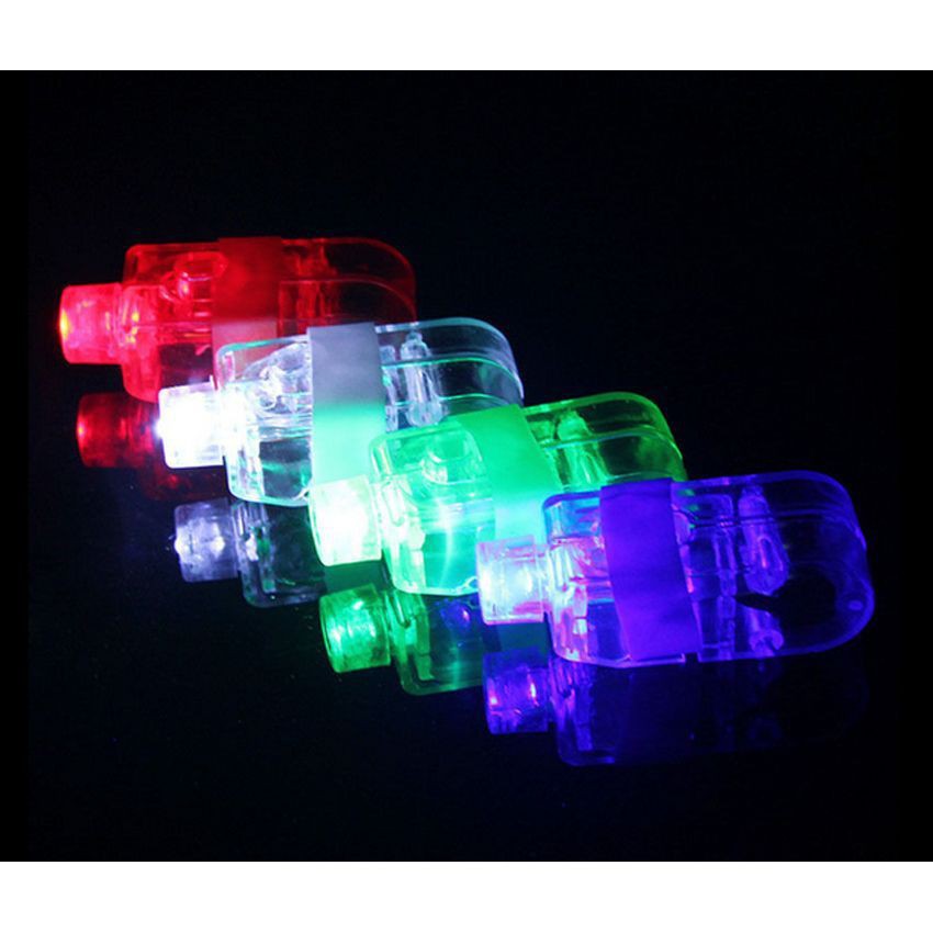 Set 4 đèn LED vòng tròn đeo ngón tay độc đáo