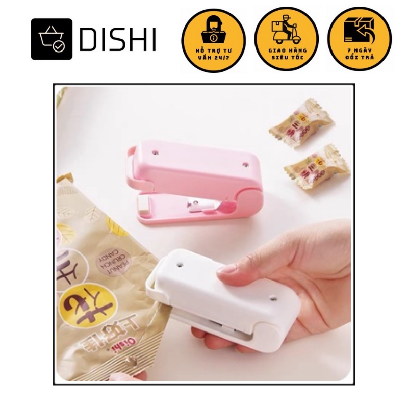 Máy hàn miệng túi mini cầm tay nhỏ gọn tiện dụng chạy bằng pin | DISHI