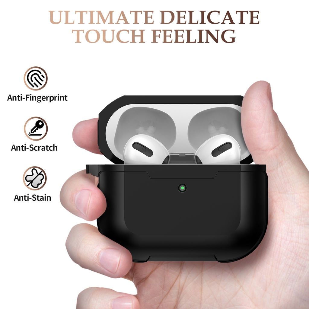Vỏ hộp bảo vệ bằng nhôm có quai xách thích hợp cho Airpods 1 2 3 inPods 13 3 Pro 12 i12 i11 i9s i9