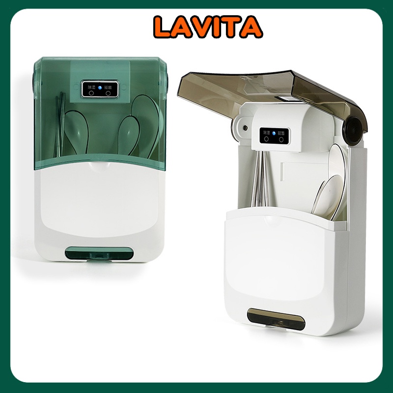 Máy sấy và khử khuẩn đũa thìa - Hộp sấy khô đũa thìa tránh nấm mốc - LAVITA
