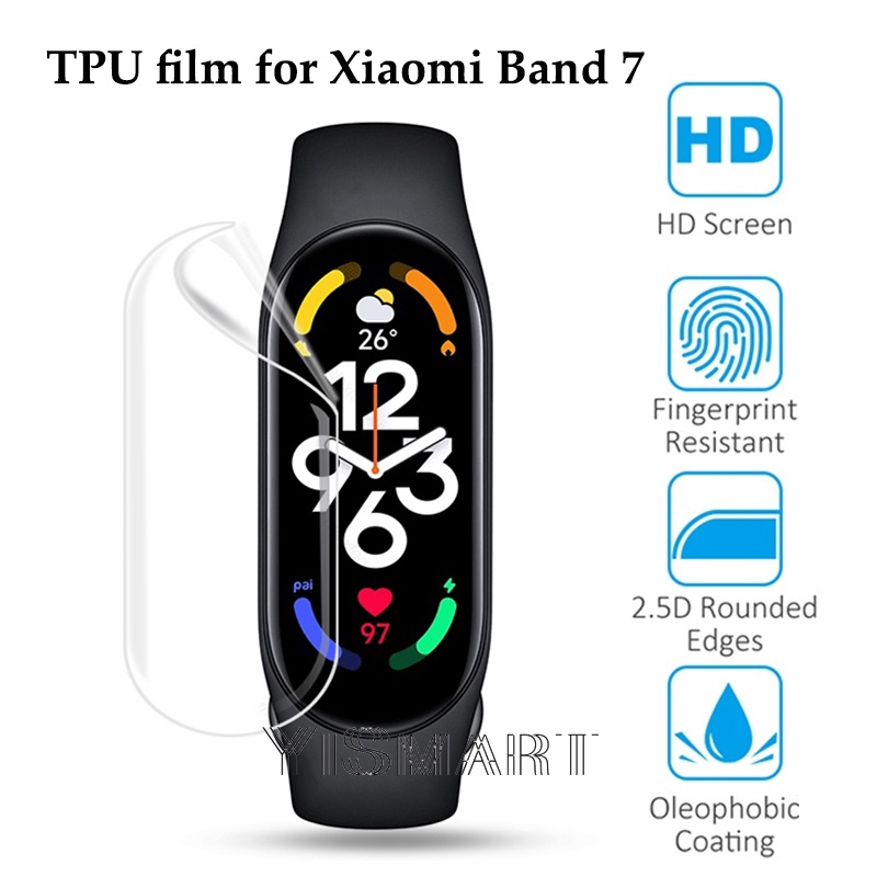 Miếng Dán Bảo Vệ Màn Hình 3D Bằng TPU Cho Xiaomi Mi Band 7 / 6 / 5 / 4 / 3 NFC Miband 3 4 5 6 7 Pro 7pro