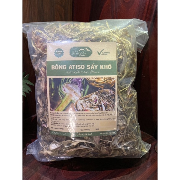 500G Bông Atiso khô nguyên chất không pha độn đẹp da, thải độc gan- Đặc sản Đà Lạt