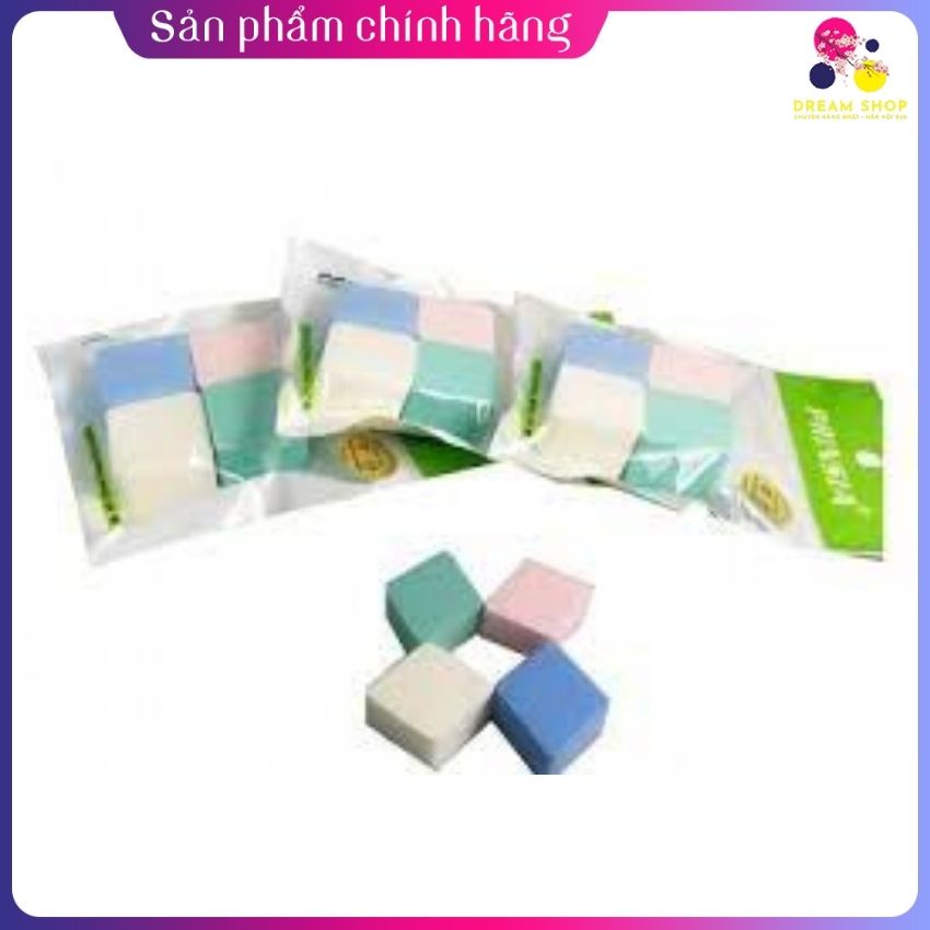 Bông mút đánh kem nền Hàn Quốc, bịch 4 miếng -Dreamshop.vn