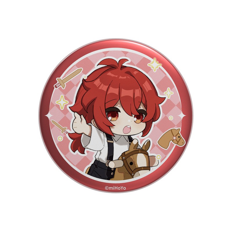 (đồ chơi) Combo 6 huy hiệu cài áo IN HÌNH Genshin Impact game chibi xinh xắn