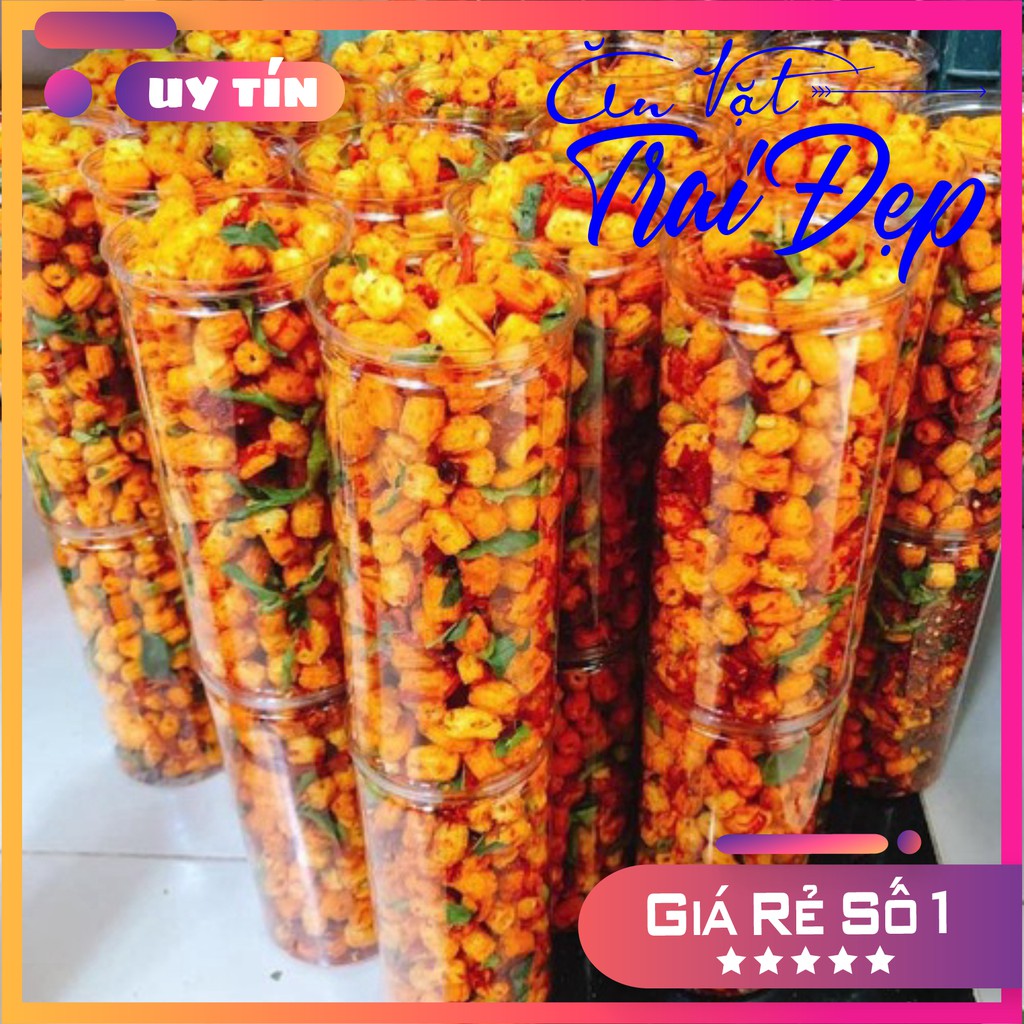 Nui Lắc Khô Bò Lá Chanh hủ Pet 300g - Trai Đẹp Snack