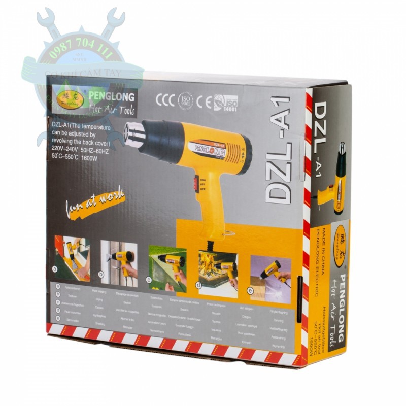 Máy Khò Hơi Nóng PENGLONG 1600w chính hãng
