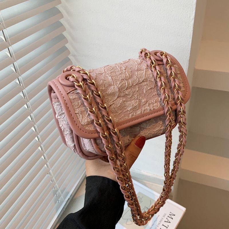 Túi đeo chéo IELGY dáng vuông nhỏ phong cách Hàn Quốc thời trang cho nữ