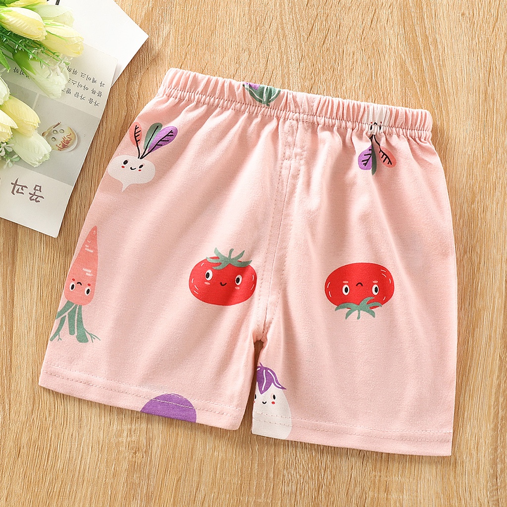 Quần đùi trẻ em cotton in hoạt hình dễ thương lỏng lẻo