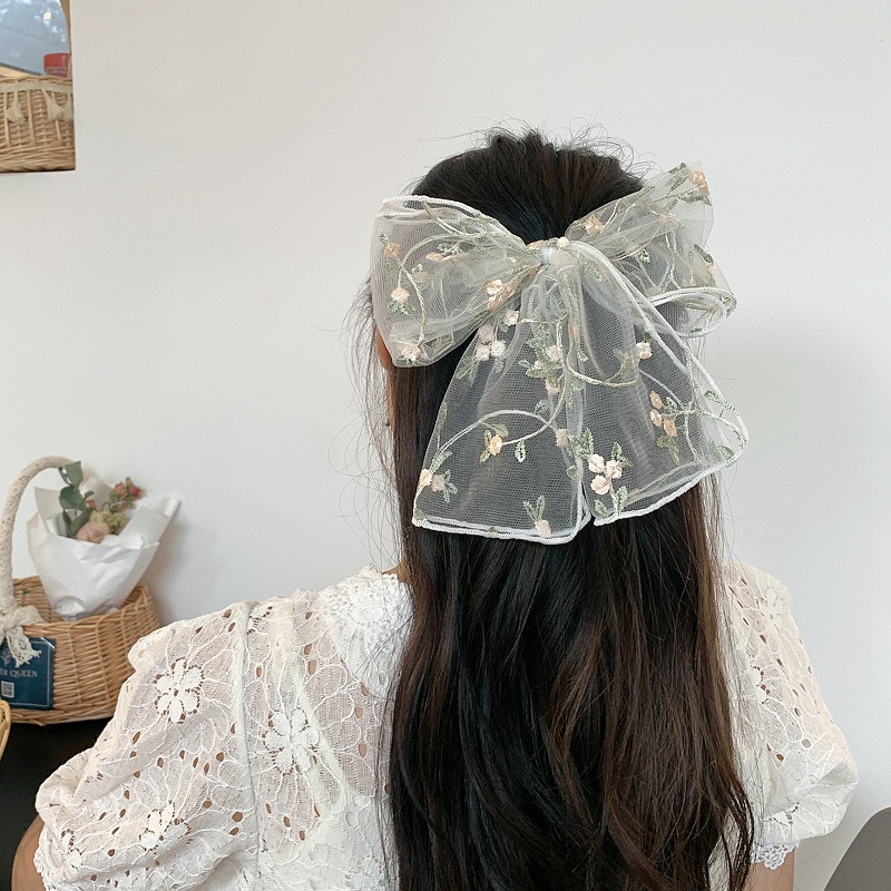 Korea Fashion Romantic Chiffon Lace Flower Sweet Hair Accessories