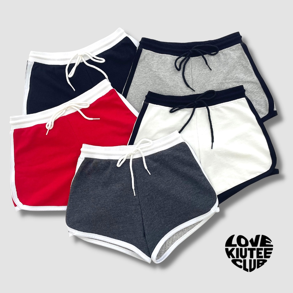 Quần ngắn lưng cao phiên bản cao cấp high waisted booty short dành cho bạn gái LOVEKIUTEE