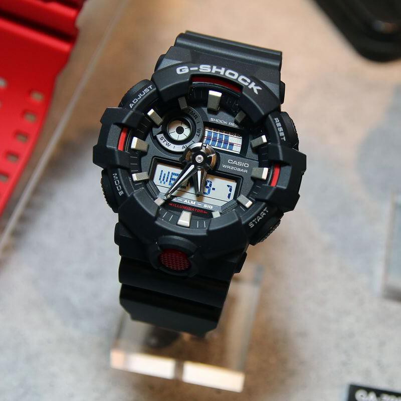 Đồng hồ Nam Dây Nhựa Casio G-Shock GA-700-1ADR chính hãng bảo hành 5 năm Pin trọn đời