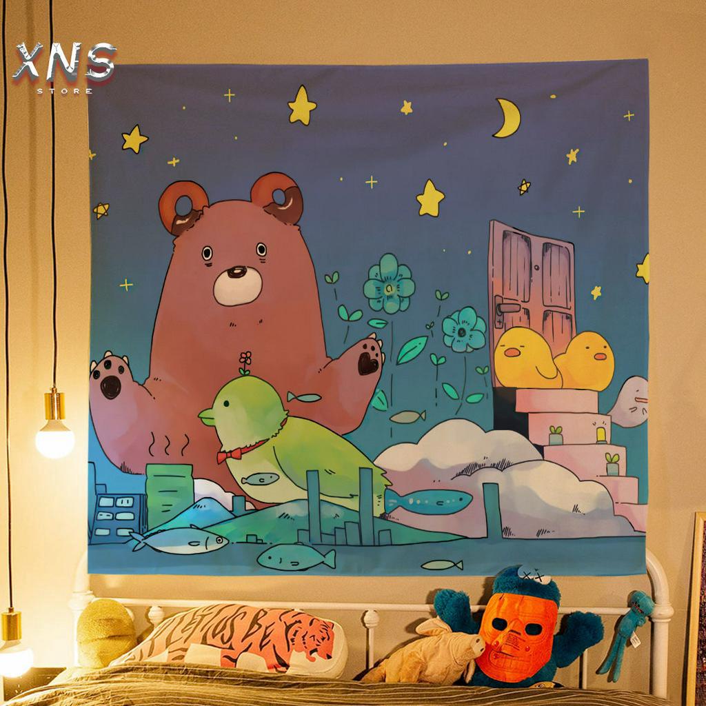 Tấm vải treo tường decor phòng hình nhân vật hoạt hình One Piece