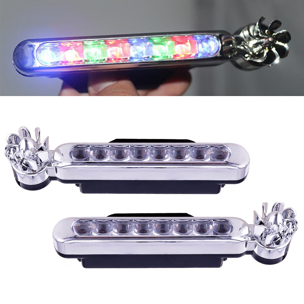 Bộ 2 đèn LED xe hơi 8 bóng sử dụng năng lượng gió