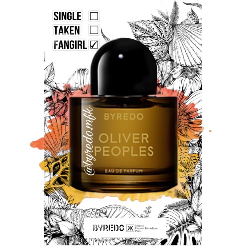 Nước hoa dùng thử BYREDO OLIVER PEOPLES CHAMPAGNE EDP Tester 5ml/10ml