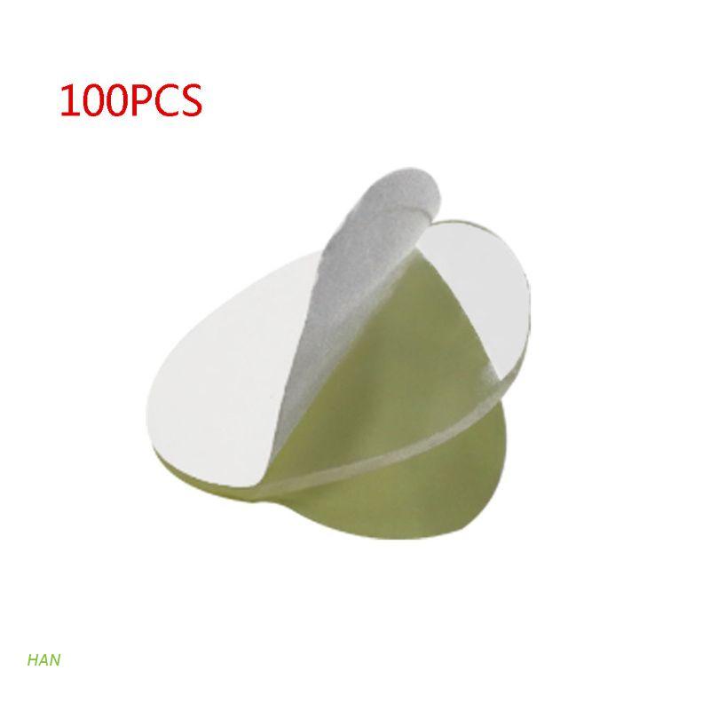 Set 100 miếng dán hai mặt trong suốt hình tròn cho bong bóng