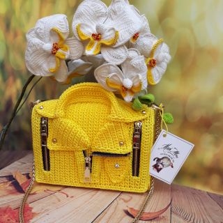 TÚI MOSCHINO HANDMADE TỪ LEN SỢI