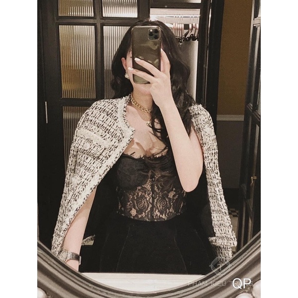 ÁO DẠ TWEED VIỀN NGỌC HÀNG CÓ SẴN | BigBuy360 - bigbuy360.vn