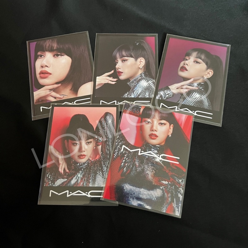 Ảnh Chính Hãng Photocard LISA BLACKPINK x Mac Mỹ Phẩm Hiếm Có