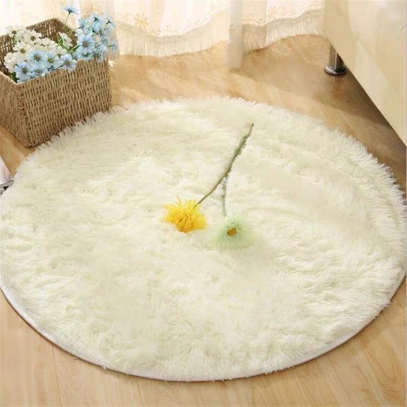 Thảm lông tròn chụp ảnh, thảm trải sàn đường kính 1m - Kanta store