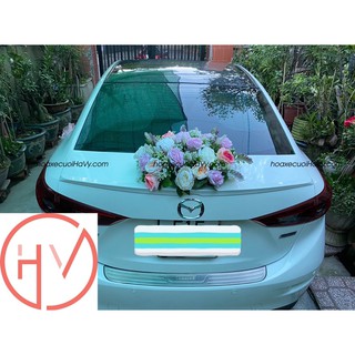 HOA XE CƯỚI TRẮNG HỒNG