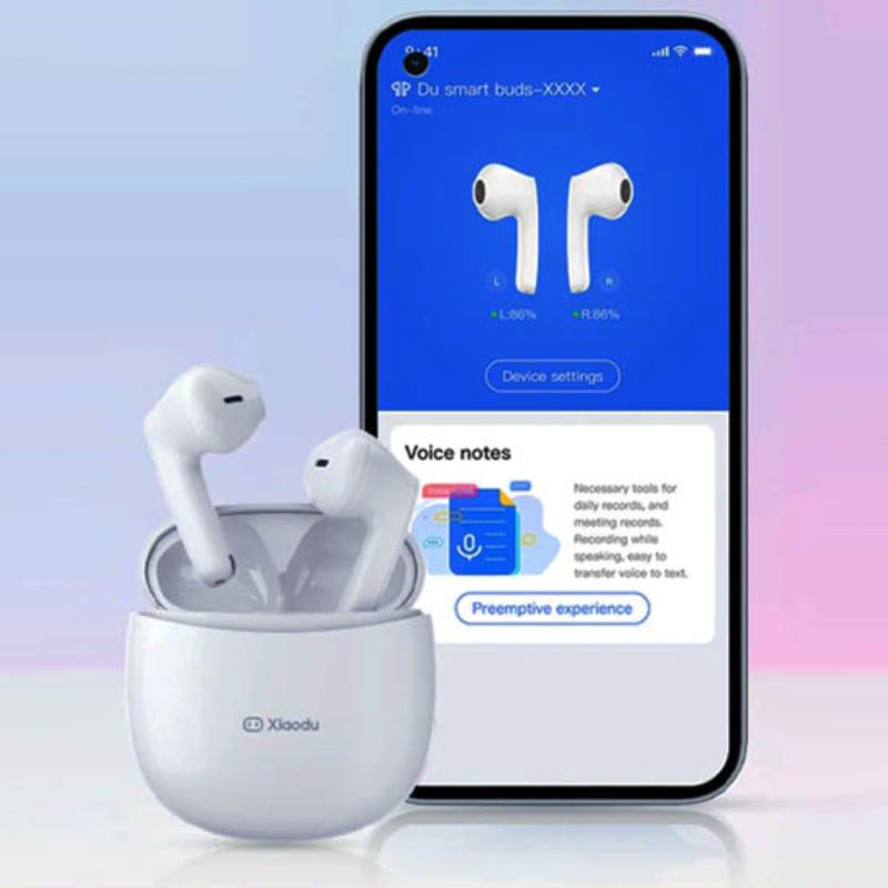 Tai nghe không dây Bluetooth Xiaodu Du Smart Buds - Cảm ứng chạm, Chống ồn, Pin 16h | Chính hãng - Bảo hành 12 tháng