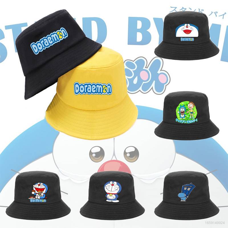Nón Bucket Chống Nắng In Hình Hoạt Hình Doraemon Dễ Phối Đồ Thời Trang Unisex