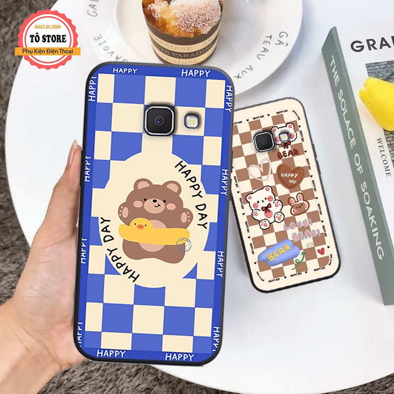 Ốp lưng Samsung Galaxy A9 Pro 2016 / C9 Pro in hình Gấu Be@r đáng yêu, ngộ nghĩnh , ốp lưng in hình sắc nét chống trầy