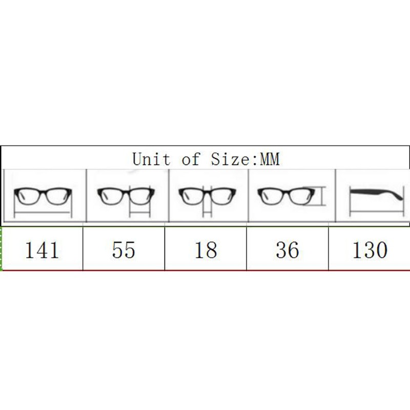 Kính cận màu đen độ -1 -1.5 -2 -2.5 -3 -3.5 -4 -4.5 -5.5 -6 -6 -5.5 -6