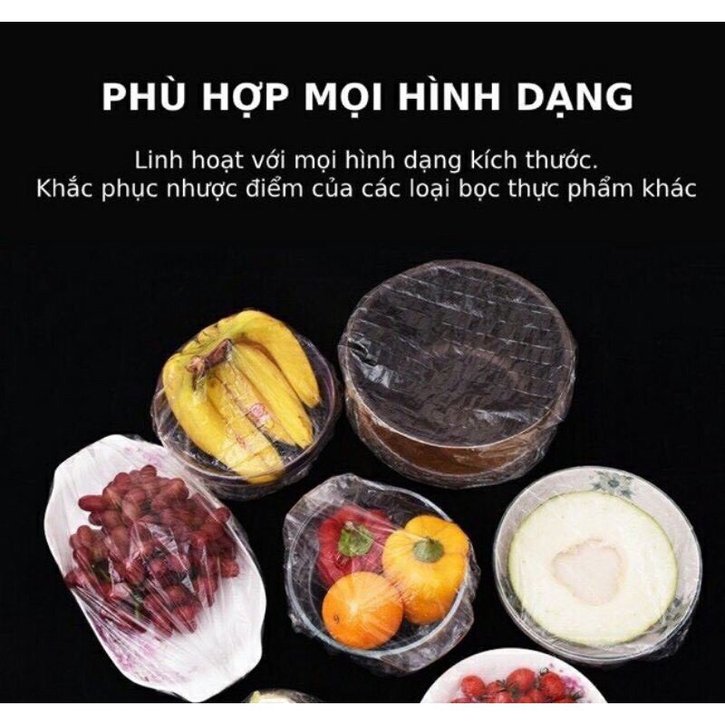 Túi Bọc Thực Phẩm Màng Bọc Thực Phẩm Set 100 Tiện Lợi, Dể Dùng RIN