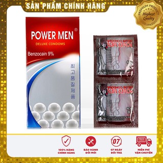 [Che Tên Khi Giao] Bao Cao Su Powermen Ngọc Trai Kéo Dài Thời Gian Quan Hệ Có Gân Gai Bi Cao Cấp Từ Hàn Quốc 12 Chiếc