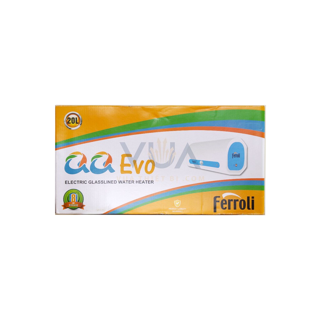 [30L] Ferroli QQ EVO ME 30 lít – Bình Nóng Lạnh Gián Tiếp – QQ EVO 30L ME