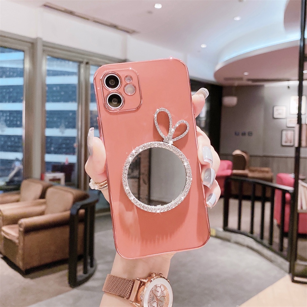 Ốp Điện Thoại Mềm Tráng Gương 3D Cho iPhone 12 Mini 11 Pro Max X XR XS 7 7P / 8P SE 2020 PLUS