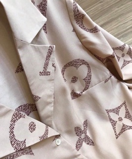 Áo sơ mi cổ vest LV