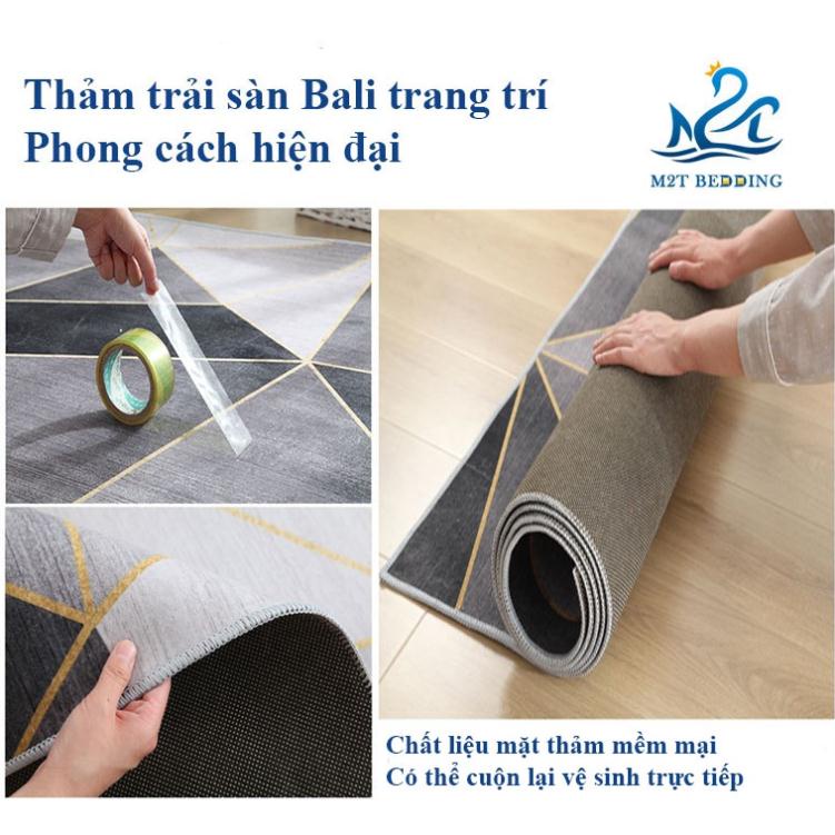 [Mã LIFEXANH03 giảm 10% đơn 500K] Thảm trải sàn phòng ngủ, phòng khách M2T Bedding, thảm trang trí tết vintage size lớn