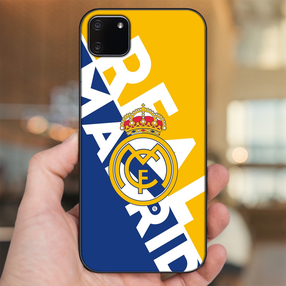 Ốp lưng Realme C11 2020 viền đen in hình Real Madrid