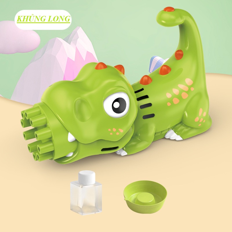 Súng bắn bong bóng, Đồ chơi thổi bong bóng xà phòng 10 nòng hình động vật siêu hot cho trẻ em