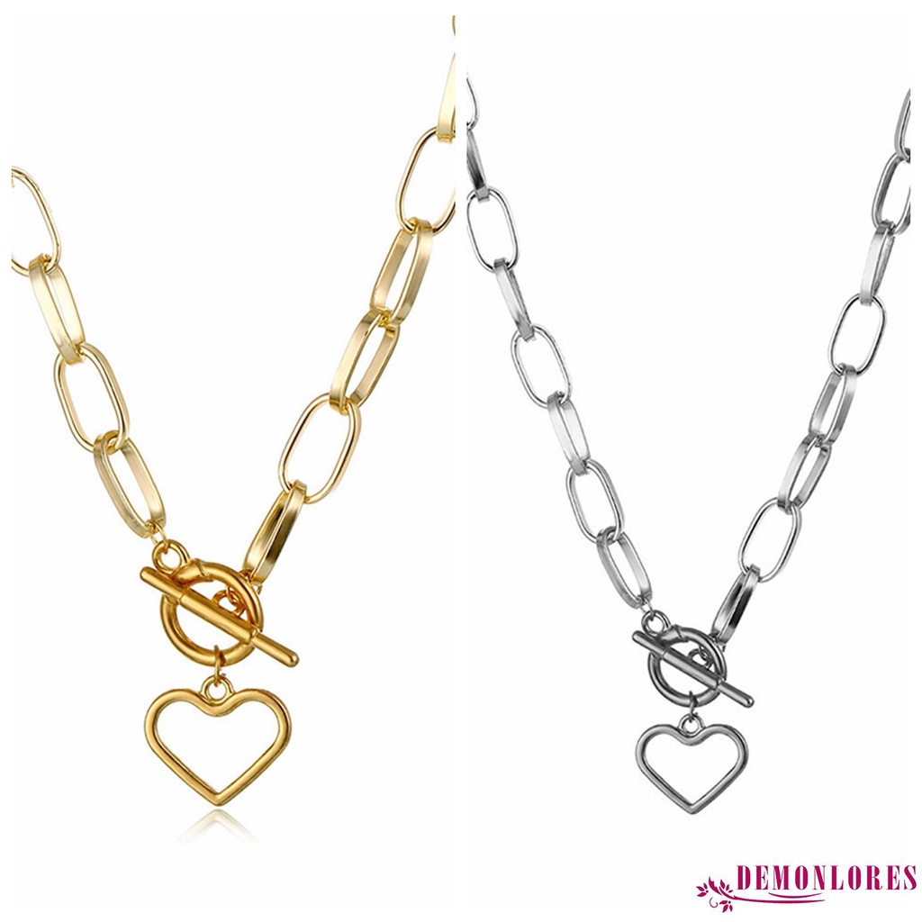 vòng cổ Kim Loại Mặt Trái Tim Thời Trang Cho Cặp Đôi