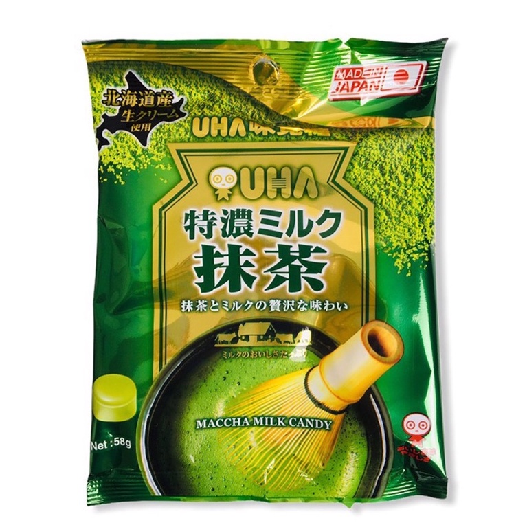 KẸO TRÀ XANH MATCHA UHA NHẬT BẢN GÓI 58G
