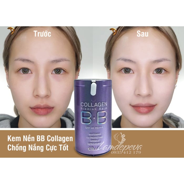 Kem Nền Cellio BB Collagen Blemist Balm Hàn Quốc 40ml