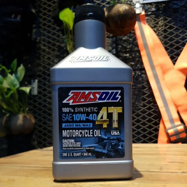 Nhớt Amsoil 4T 10W40, nhớt amsoil 4T 10W40 chất lượng Mỹ 946ml