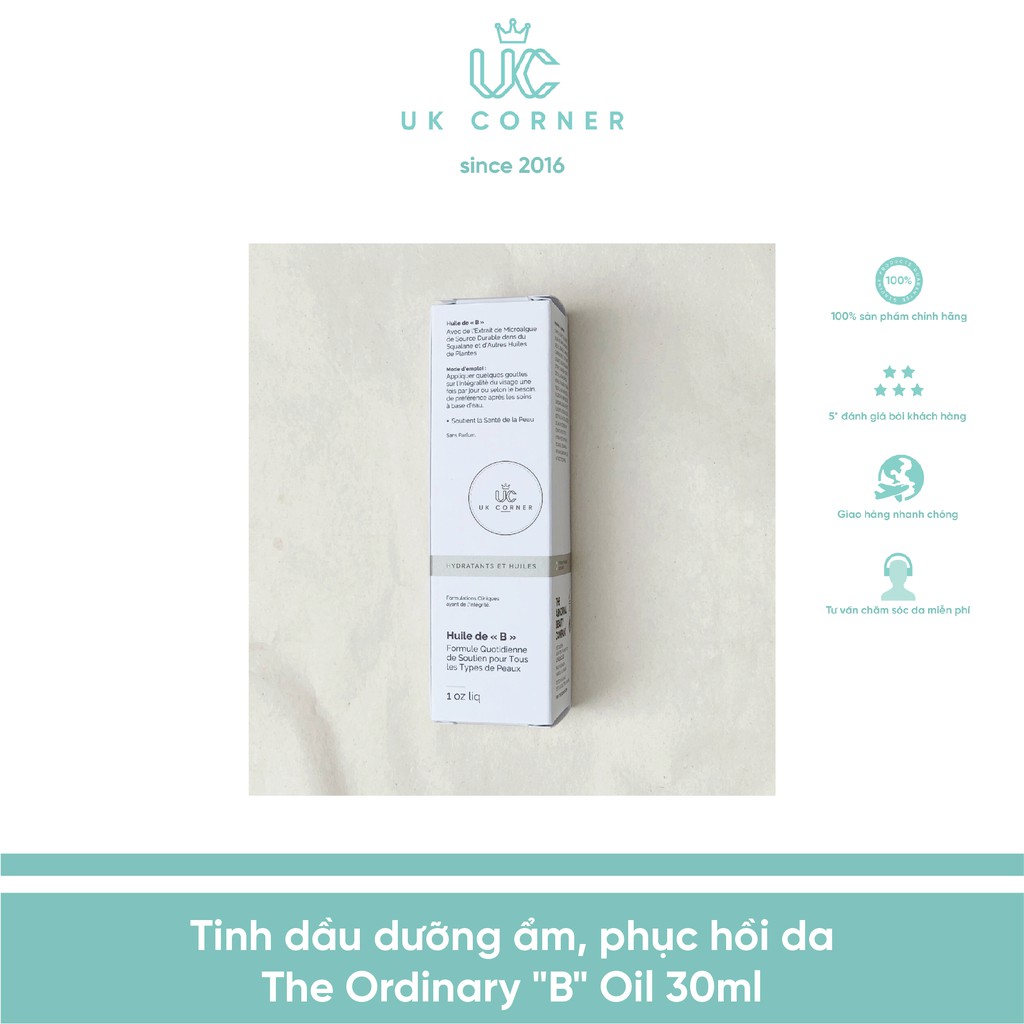 Dầu dưỡng "thần dược" dưỡng ẩm - phục hồi hư tổn trên da The Ordinary "B" oil | BigBuy360 - bigbuy360.vn