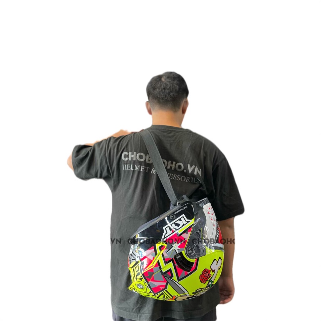 [Chính hãng] Dây Đeo Mũ Fullface Đi Xe Máy