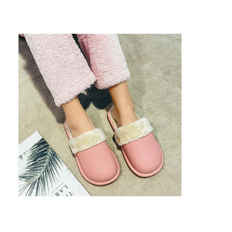 Dép sục bông mang trong nhà unisex 2in1 nhựa eva lót lông Cao Cấp có thể tháo rời đi êm chân chống nước tốt TH-67