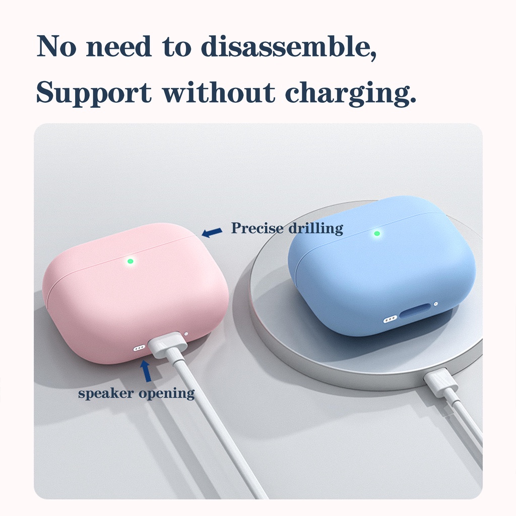 Vỏ Bảo Vệ Hộp Sạc Tai Nghe Airpods Pro2 2022 3 3 Pro Bằng Silicon Dẻo Phong Cách Mới