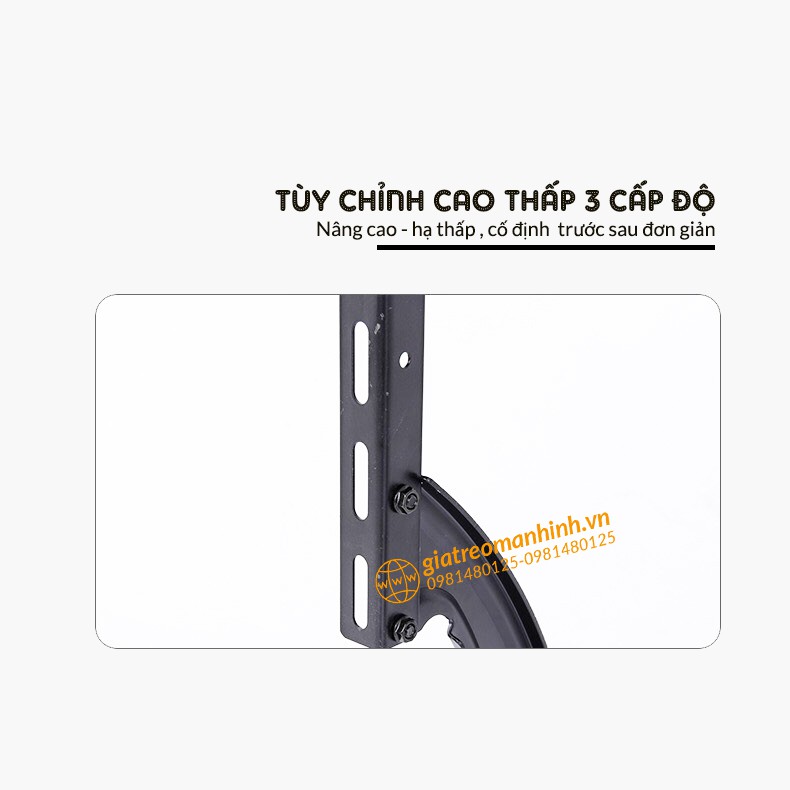 Chân Đế Tivi Đa Năng Lắp Đặt Mọi Hãng Tivi 24 - 75 inch - Tấm Thép Dày Tải Trọng Lớn - Tùy Chỉnh Cao Thấp 3 Cấp Độ