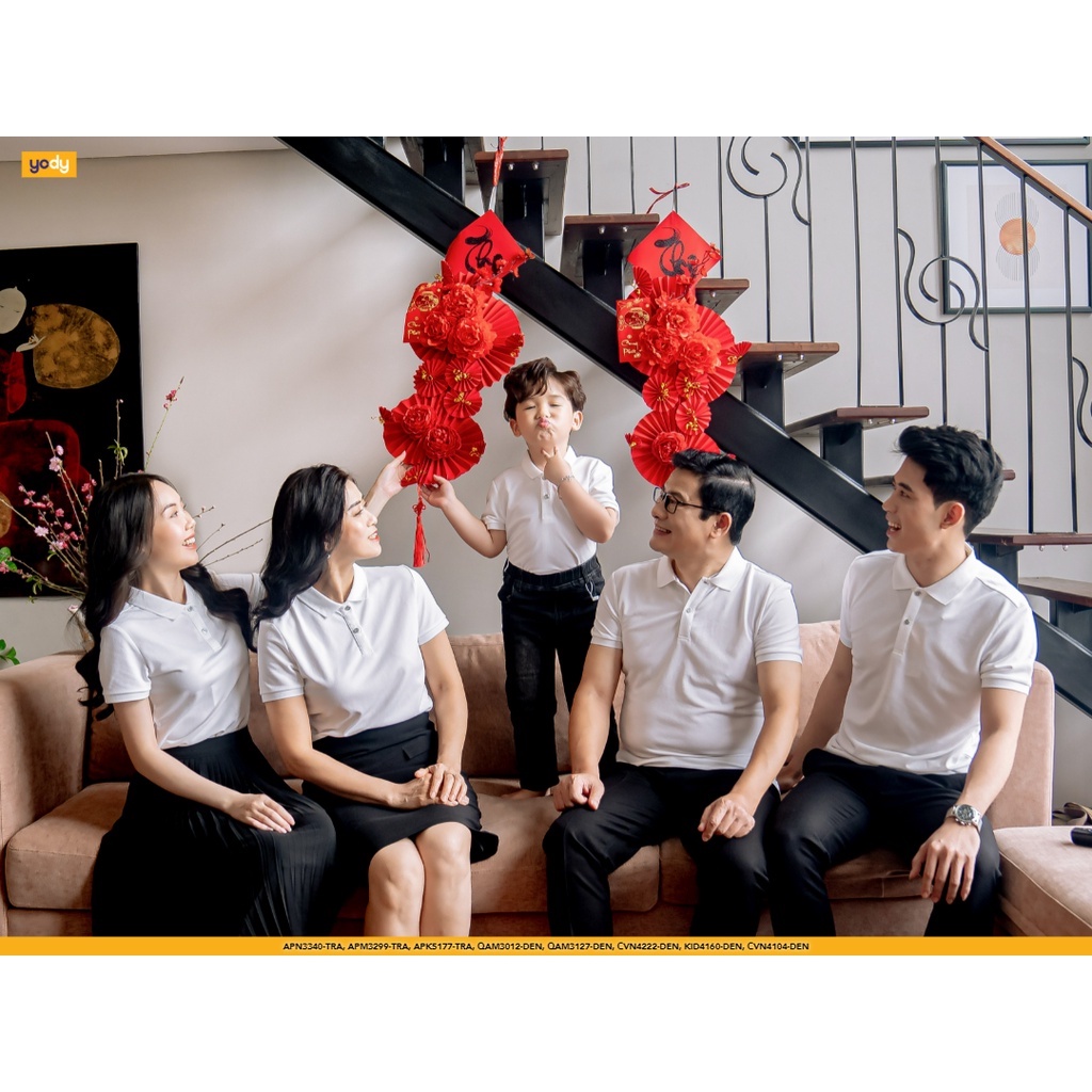 Áo polo nam YODY vải mắt chim mềm mại thấm hút mồ hôi MMC2 APM3299
