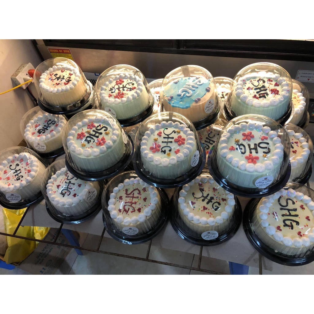 Set 10 Hộp đế đen nắp cầu H057