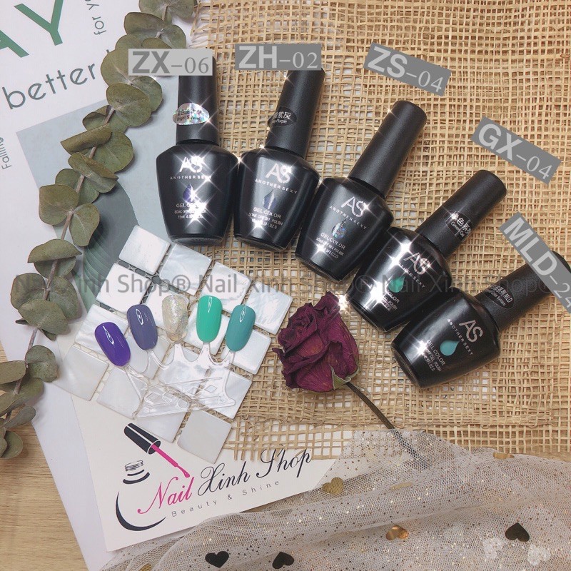 Sơn gel AS bền màu cực kì mướt 15ML - Nail Xinh Shop - Hàng Chính Hãng